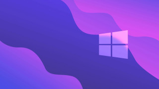 Purple blue background window mountain - vaporwave color free wallpaper