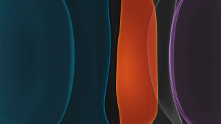 Colored shapes white border blue - a blue border free wallpaper