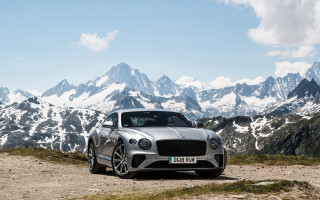 Silver car mountain road tilt - a silver car free wallpaper