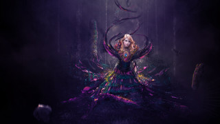 Woman dress strange design dark - anna dittmann free wallpaper