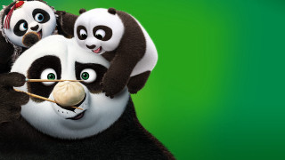 Pandas green background furry art - a green background free wallpaper