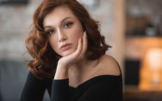 Elina karimova red hair portrait - barbizon school free wallpaper