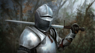 Knight full armor holding sword - a sword free wallpaper for desktop