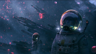 Astronaut space suit gloves space - a man in a space suit holding free wallpaper