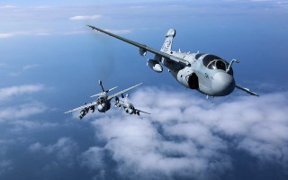 Military jets clouds ocean fighter - intimidating lighting free wallpaper
