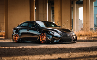 Black car orange rims 3d - orange rim free wallpaper