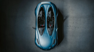 Blue car two seats black - body free wallpaper