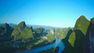 Lush valley river mountains forest - a river free wallpaper for desktop