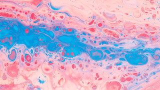 Blue pink red abstract bubble - circle free wallpaper