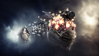 Biomechanical heart glowing hearts scissors - biomechanical free wallpaper