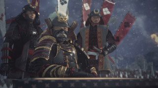 Medieval men costumes flags snowy - medieval costume free wallpaper