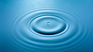 Blue water droplet macro ocean - constant permeke free wallpaper
