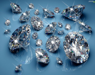 Diamonds blue surface sparkles background - diamond free wallpaper