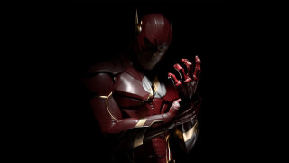 Red suit man holding glove - a red glove free wallpaper