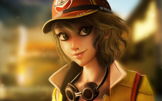 Cartoon fireman goggles camera yellow - rossdraw global illumination free wallpaper