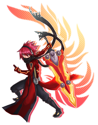 Cartoon character red coat sword - his shoulder free wallpaper