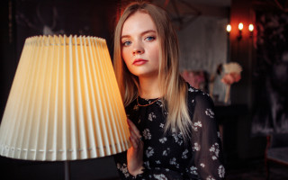 Elina karimova lamp portrait blonde - a lamp free wallpaper