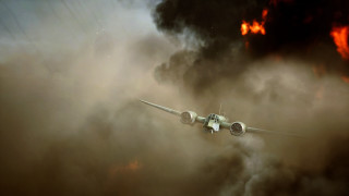 Aircraft battle cloud explosion fire - darek zabrocki free wallpaper