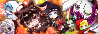 Anime characters colorful background ghost - a colorful background free wallpaper
