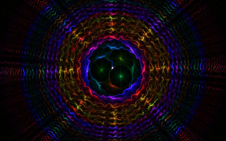 Colorful abstract circular black red 2 - dmt free wallpaper