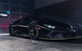 Black sports car garage neon - a garage free wallpaper