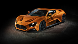 Orange sports car dark room 20 - nice free wallpaper