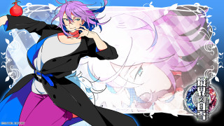 Purple hair black dress apple - a purple hair free wallpaper