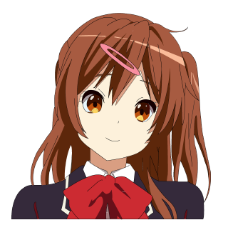 Girl long hair bow serious - aimitsu free wallpaper
