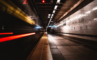 Train wall redlight motionblur tiltshift - alson s. clark free wallpaper