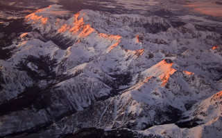 Mountain sunset embers fire cave - ansel adams free wallpaper