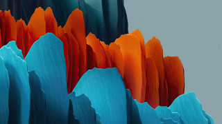 Mountain blue orange gray sky - amir zand free wallpaper