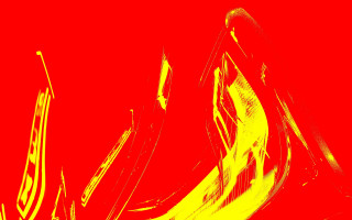 Red yellow abstract curved road - deconstructivism free wallpaper
