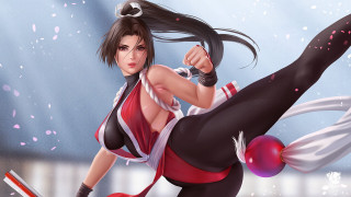 Woman kicking ball sword japanese - artgerm free wallpaper for desktop