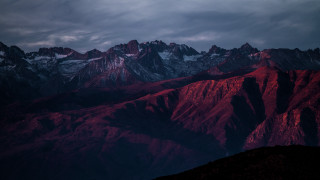 Mountain range dark sky clouds 3 - amir zand free wallpaper