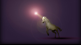 Unicorn light star night magic - the dark free wallpaper