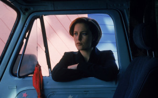Woman truck driver street red - promotional image free wallpaper