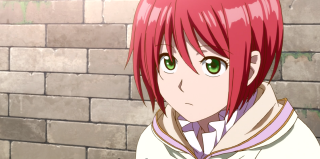 Girl red hair green eyes - a brick wall free wallpaper