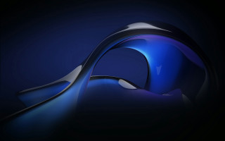 Blue abstract curved background black - a blue abstract background free wallpaper for desktop