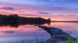 Wooden dock lake forest sunset - top of a lake next free wallpaper