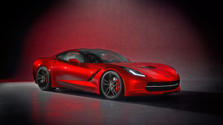 Red sports car spotlight dark - a spotlight free wallpaper