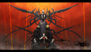 Woman sword demon creature wings 2 - dark fantasy art free wallpaper