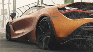 Ai mitsu car wet road - unreal engine 5 free wallpaper