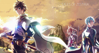 Anime couple sky background clouds 2 - sots art free wallpaper