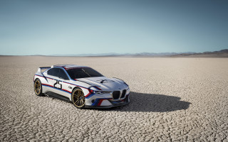White car desert stripe 3d - realistic free wallpaper