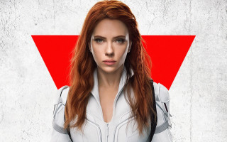 Redhair woman white shirt triangle - a red triangle free wallpaper