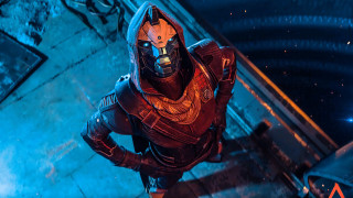 Man suit blue light space - aleksi briclot free wallpaper