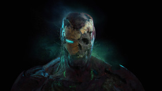Glowing man eddie mendoza helmet - conceptart free wallpaper