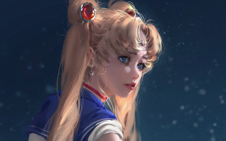 Blonde ponytail moon jewel space - artgerm free wallpaper for desktop