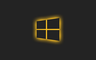 Black yellow light window computer - dynamic lighting free wallpaper