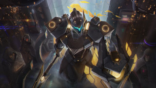 Robot sword dark room glowing - a large sword free wallpaper